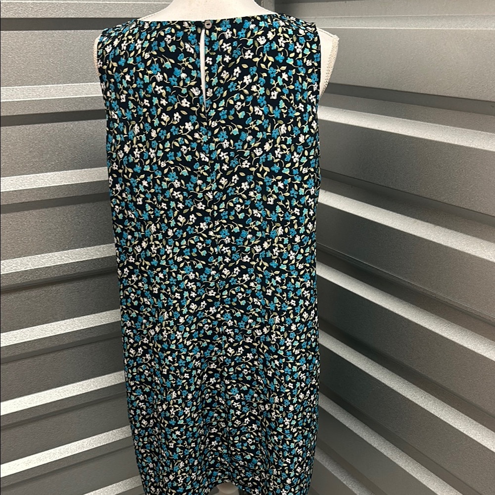 NY&CO Womens Vintage Floral MIDI Dress Size 16 Blue Retro Cottage Core Prairie - Picture 4 of 10